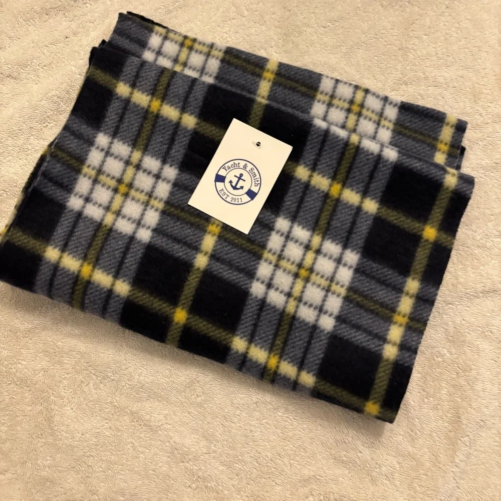 Unisex Plaid Cozy Warm Sift Water Resistant Scarf One Size